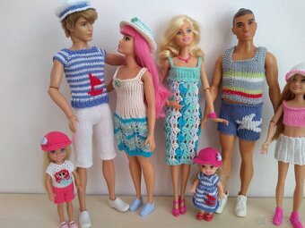 Veľryba slimák delfín tričko pre bábiku Ken barbie bermudy - 20