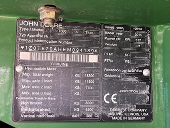 Kombajn John Deere T670i - 20