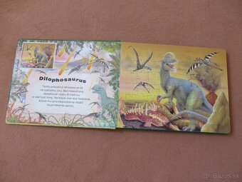 Veľká knižka Puzzle s dinosaurami - formát A4 + zošit + puzz - 2