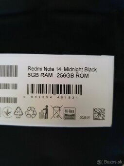 Xiaomi Redmi Note 14 256GB NOVÝ - 2