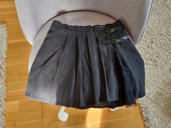 Kožená sukňa so zipsami - 2