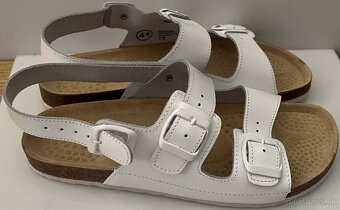 Biele sandále BENON veľkosť č.41 - 2