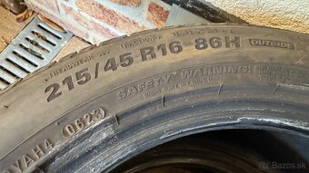 Predam letne pneumatiky 215/45 R16 - 2