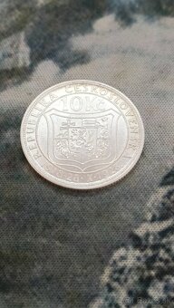 10 Kč z roku 1928 Ag - 2