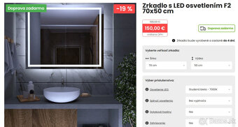 Predám zrkadlo s podsvietením - 2