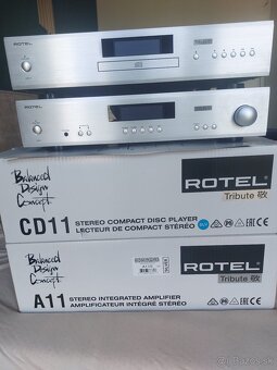 Rotel A11 tribute +CD11 tribute predám - 2