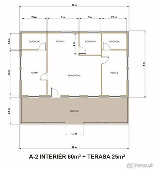MONTOVANÝ NOVÝ RODINNÝ DOM 60 m2 k odberu cena 500 eur za m2 - 2