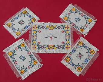 Retro súpravy obrus a prestieranie - 2