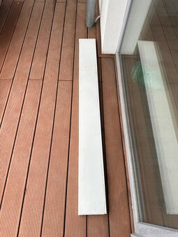 Biela parapetná doska 185cm - 2