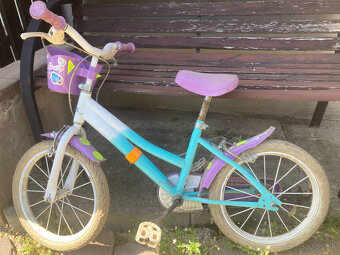detský dievčenský bicykel, 16 palcové kolesá - 2
