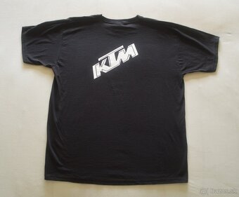 Predám kvalitné tričko KTM oranžové čierne XL - 2