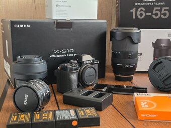 Fujifilm X-S10 - 4 objektívy - 2