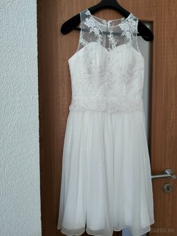 Spoločenské šaty biele - 2