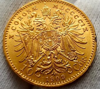SLEVA. Rakouská 10 Koruna 1909 BZ Marschall - 2
