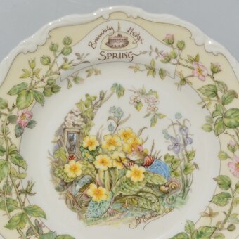 Porcelánové taniere 4 ročné obdobia Brambly Hedges - 2