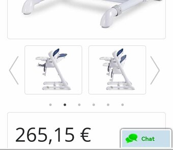 Decka jedalenska stolička 3v1 - 2