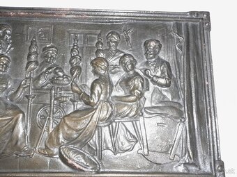 Tál plát tabule litina - myslivost  (925D) - 2