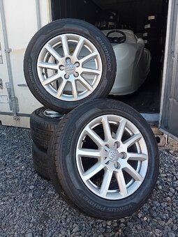 Orig. kolesá Audi 5x112R16 + 225/55R16 Hankook - 2