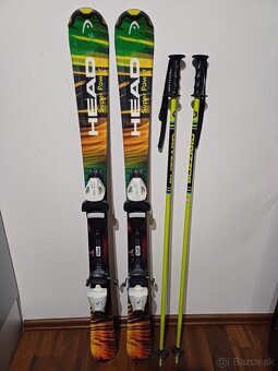 Lyže Head 120 cm, lyžiarky 23 + palice 100cm - 2