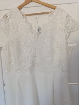 Biele svadobné šaty 48 - 2