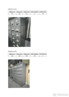 Plechová skriňa - registračka - 2