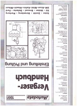 AUTODATA VERGASERHANBUCH 1991 - 2