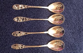 Investičné Striebro –zmrzlinové lyžičky-Nemecko-63,3g - 2