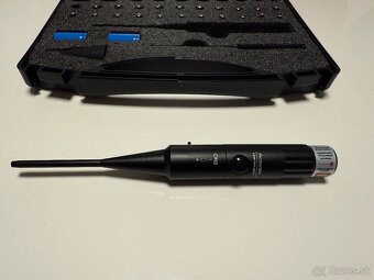 Laserovy nastrelovac optiky v kufriku od kalibru 4,5mm - 2