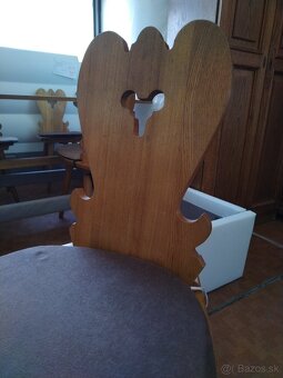 Drevené sedenie, stôl stoličky - 2