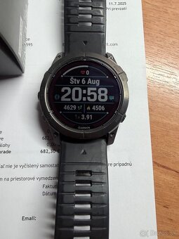 Predám Garmin Fenix 7x pro sapphire solar. - 2