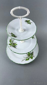 Porcelánový etažér, karlovarský porcelán - 2