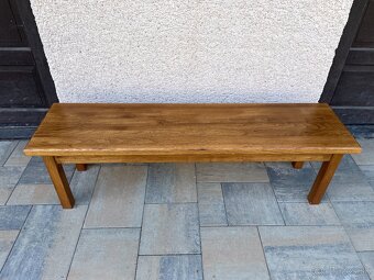 Lavica z masívneho dubu – 150 × 38 × 45 cm - 2