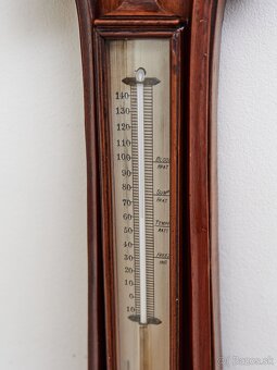 Veľký starožitný barometer s teplomerom Boston V 102,5 cm - 2