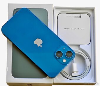 iPhone 13 Blue BATERIE 100% TOP - 2