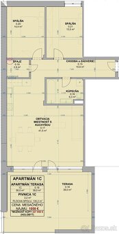 Apartmán s terasou v novostavbe na Zemplínskej šírave - 2