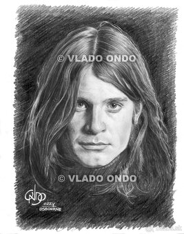 Ozzy Osbourne - unikátne kreslené portréty - 2