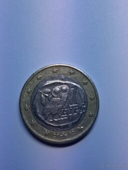 1€ grécka minca-sova - 2