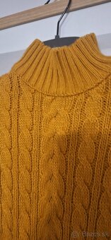 Dámske pletené šaty( predĺžený pulóver) - 2