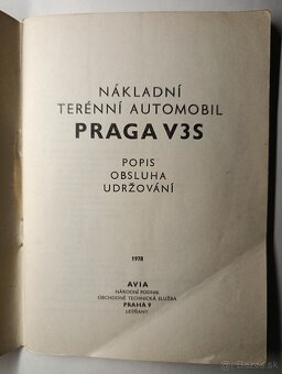PRAGA V3S - opis, obsluha, udrzba - 2