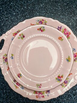 Ružový porcelán - súprava - 2