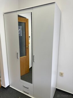 BIELA SKRIŇA SO ZRKADLOM, biela, - 2