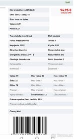 Lampa  Calabre vysiaca, nová, nepoužitá - 2