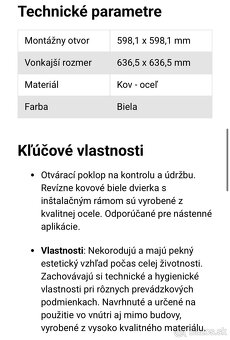 Revízne dvierka - 2