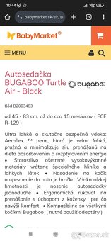 Autosedačka Bugaboo Turtle Air black - 2
