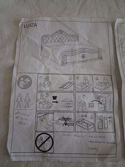 Manželská posteľ LUIZA - 2