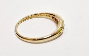 18k zlatý diamantový prsteň 0,42ct - 2