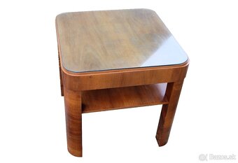 Art deco dyhovaný konferenčný stôl so sklom - 2