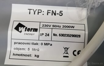 Zásobníkový ohrievač s hornou pákovou batériou FN 5 DT-P 5 l - 2