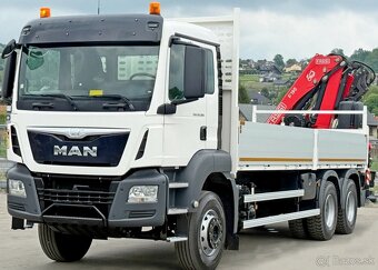 9301 - MAN TGS 26.360 - 6x4 – Valník + HR-FASSI F195A.2.24 – - 2