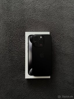 Predám iPhone 15 Pro v čiernej farbe, 128 GB - 2